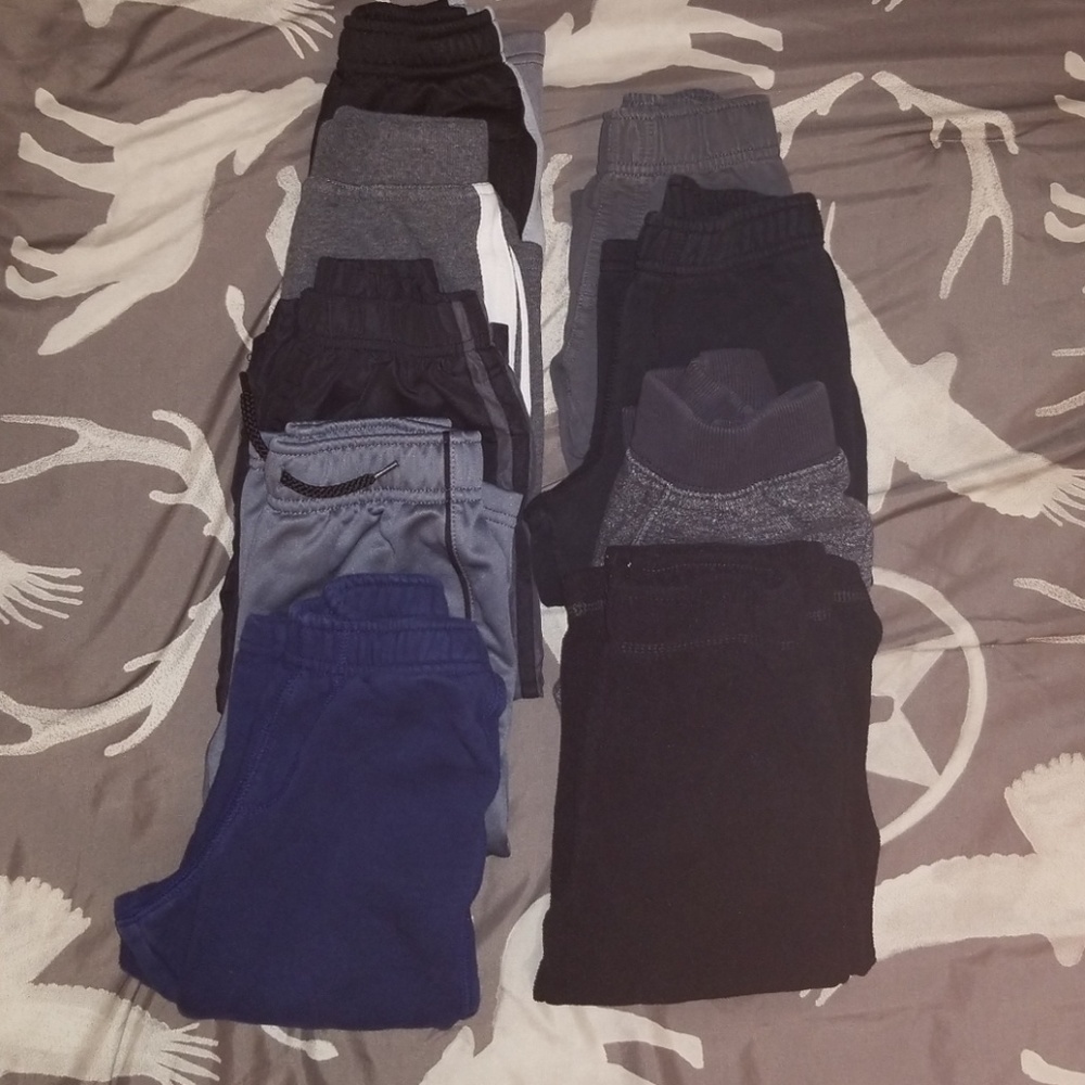 Lot of 9 toddler boys size 2T comfy pants